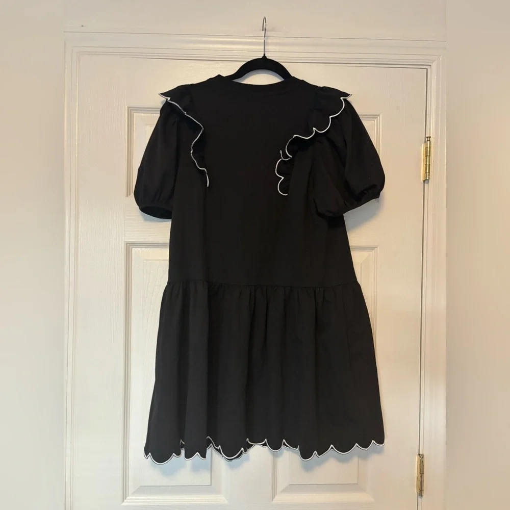 English Factory Scallop Edge Mini Dress Small - Picture 7 of 10